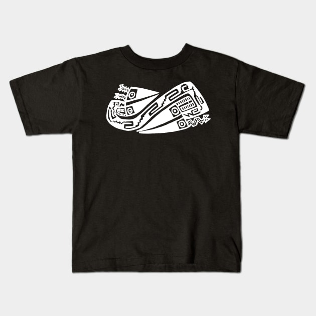 Findigo native endless twinsnakes - graño - Kids T-Shirt by MarxMerch